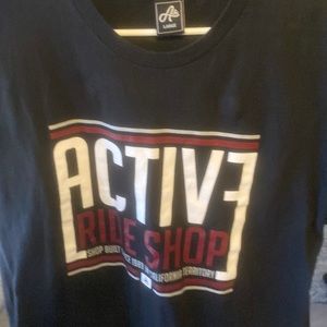 Black and Maroon Active Shirt